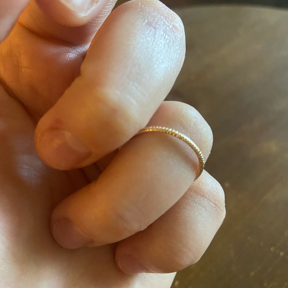 Windblown “Steady” Stackable Gold Ring - image 2